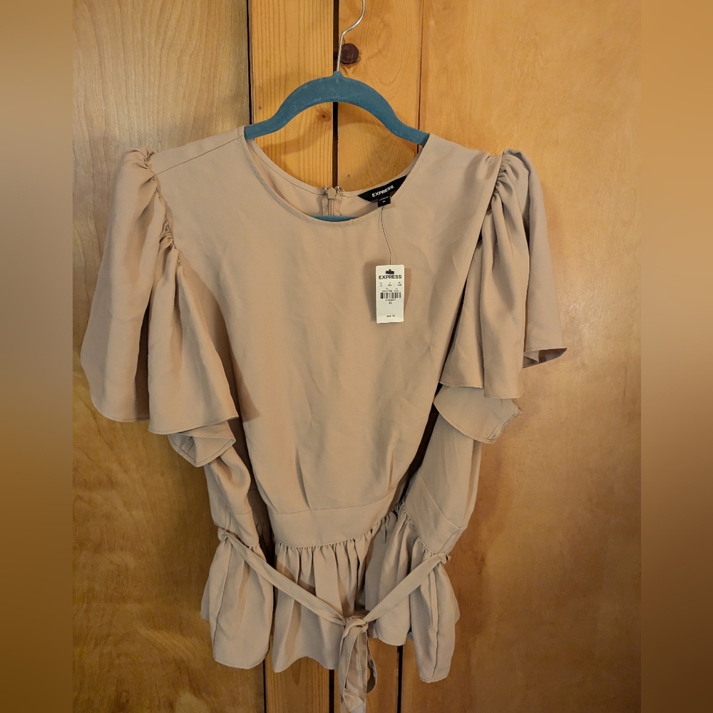 Express Tan Blouse